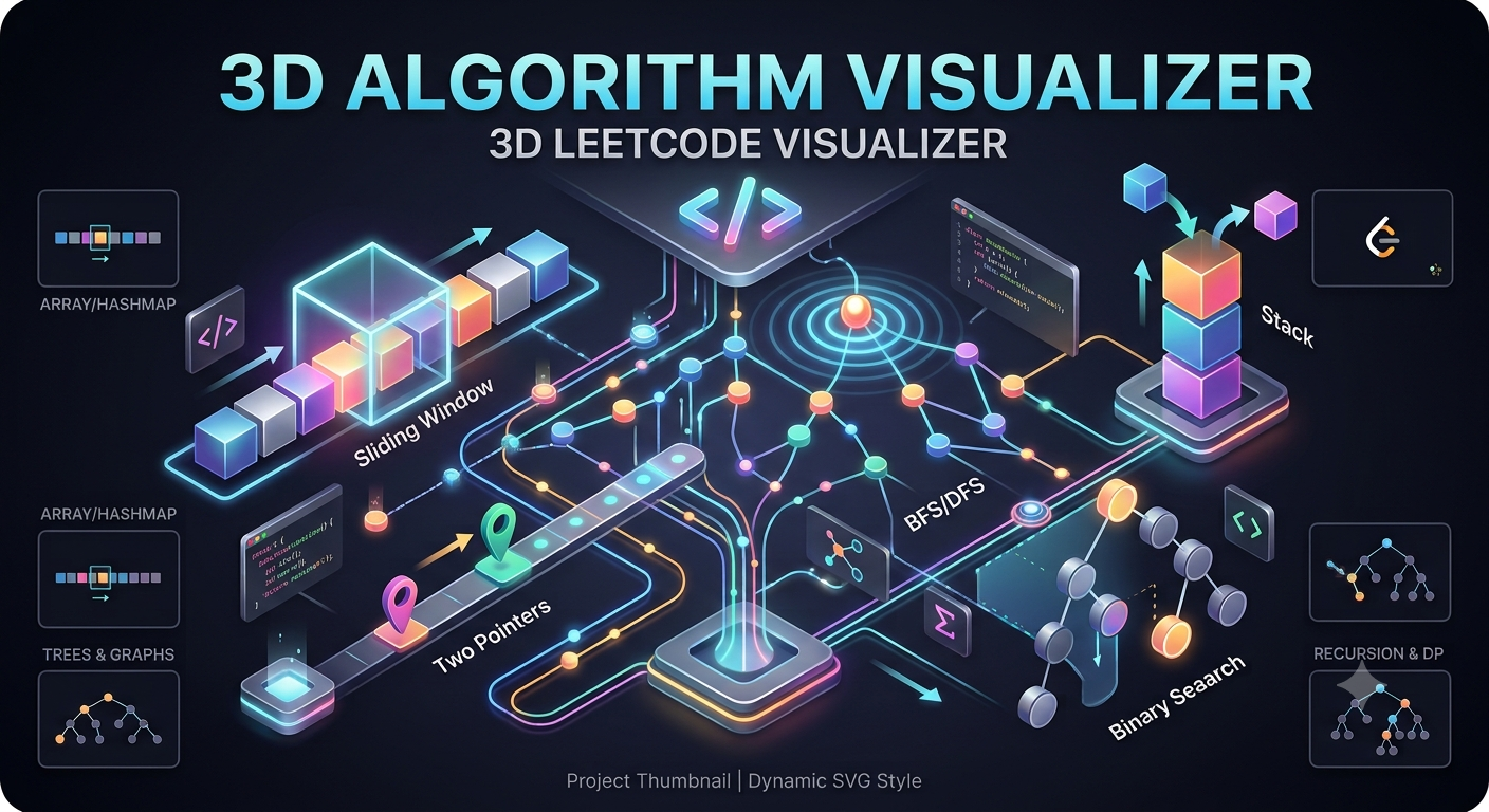 3D Algorithm Visualizer • Luyện Code Python 3D